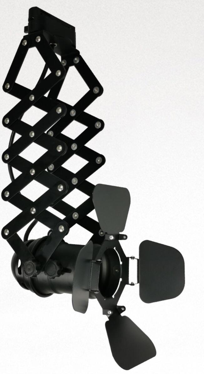 black industrial wrought iron LED ceiling pendant lamp 220V for decoration